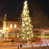 Weihnachtsbaum im Kreisverkehr